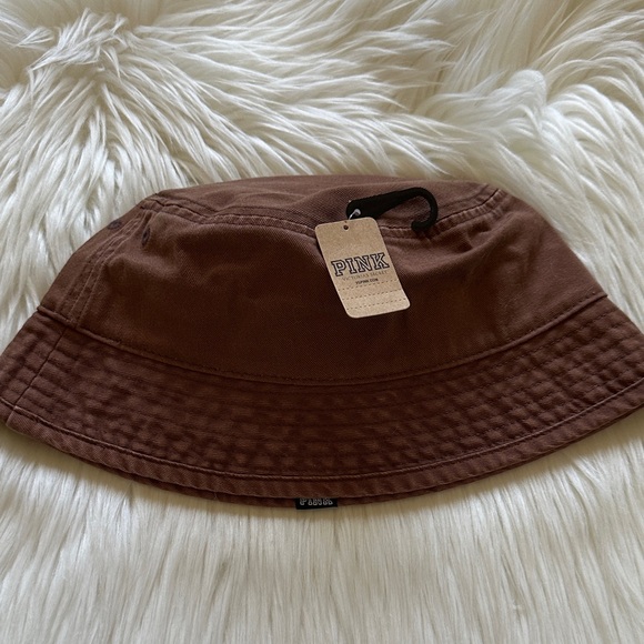 PINK Victoria's Secret Brown Bucket Hat - Picture 2 of 5